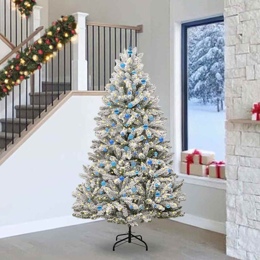Albero di Natale artificiale con 300 LED Verde e Bianco 240 cm