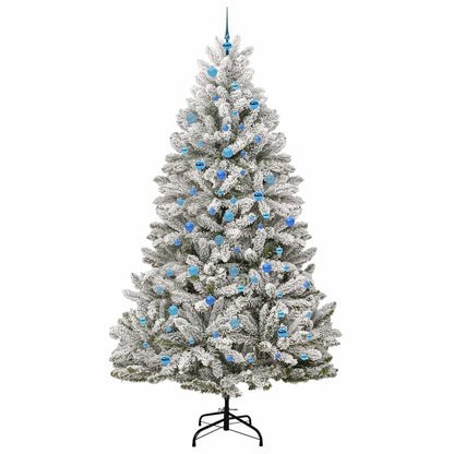 Albero di Natale artificiale con 300 LED Verde e Bianco 240 cm | homemem39