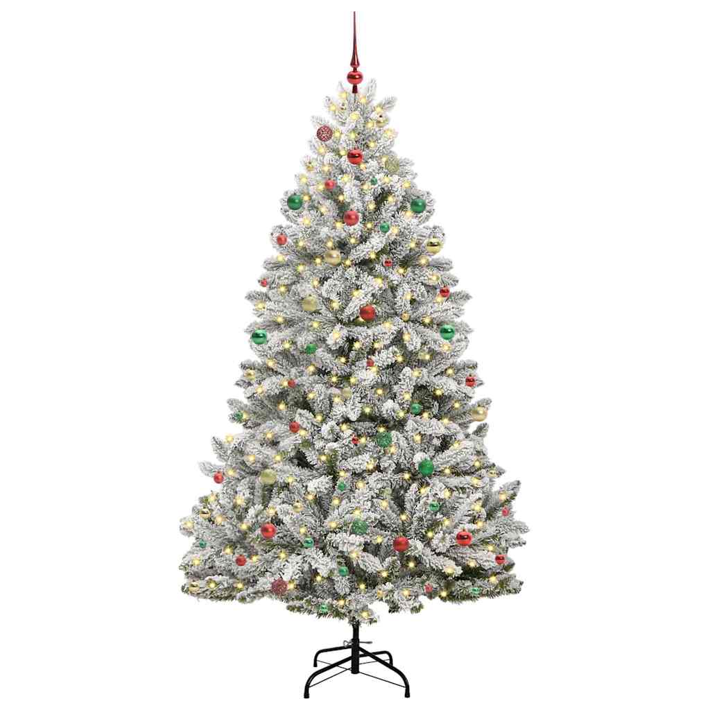 Albero di Natale artificiale con 300 LED Verde e Bianco 240 cm