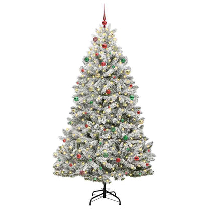 Albero di Natale artificiale con 300 LED Verde e Bianco 240 cm