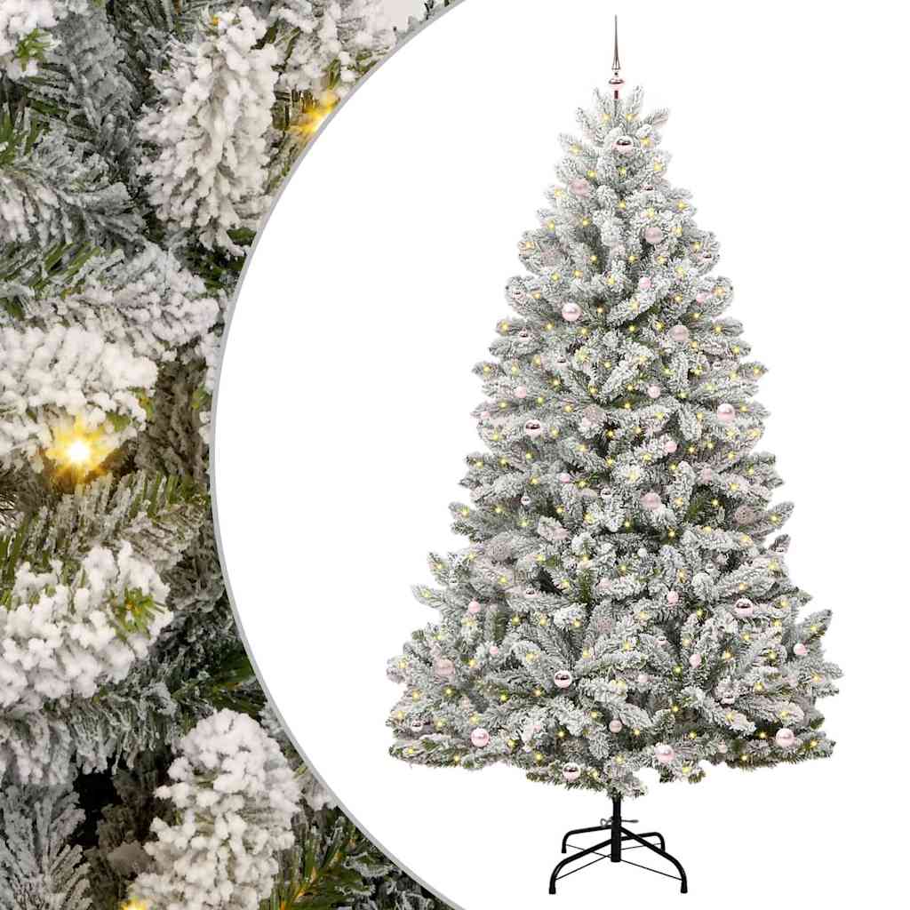 Albero di Natale artificiale con 300 LED Verde e Bianco 270 cm