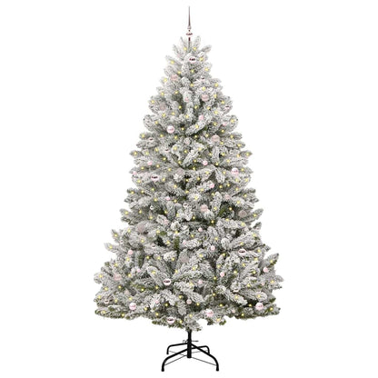 Albero di Natale artificiale con 300 LED Verde e Bianco 270 cm