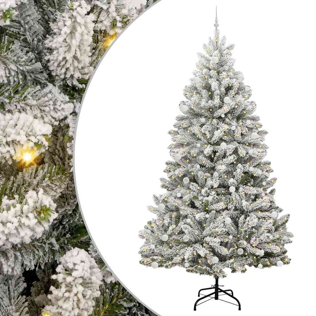Albero di Natale artificiale con 300 LED Verde e Bianco 270 cm