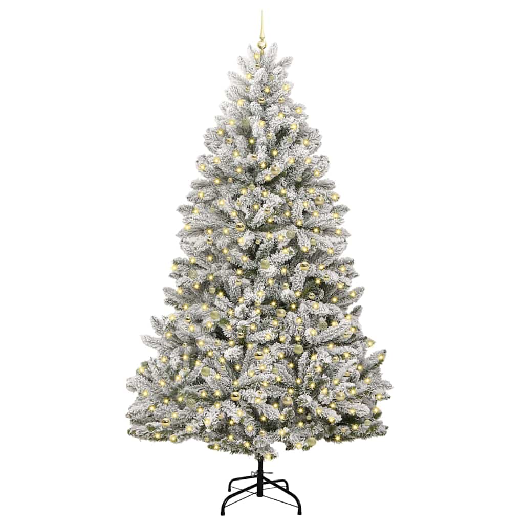 Albero di Natale artificiale con 300 LED Verde e Bianco 270 cm