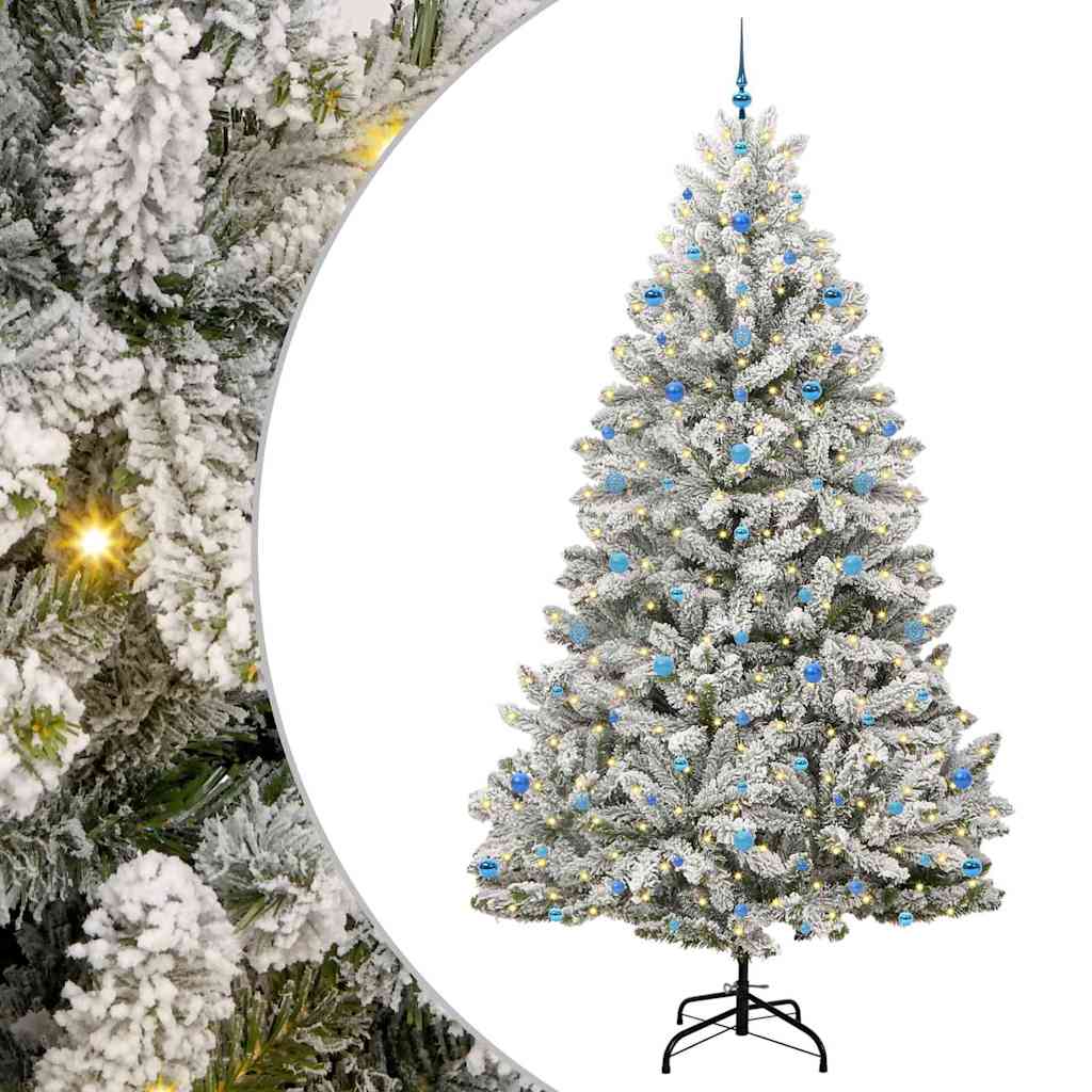 Albero di Natale artificiale con 300 LED Verde e Bianco 270 cm