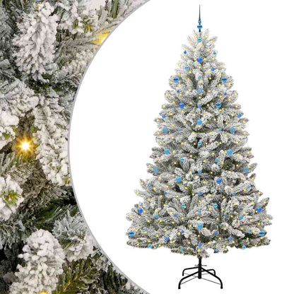 Albero di Natale artificiale con 300 LED Verde e Bianco 270 cm