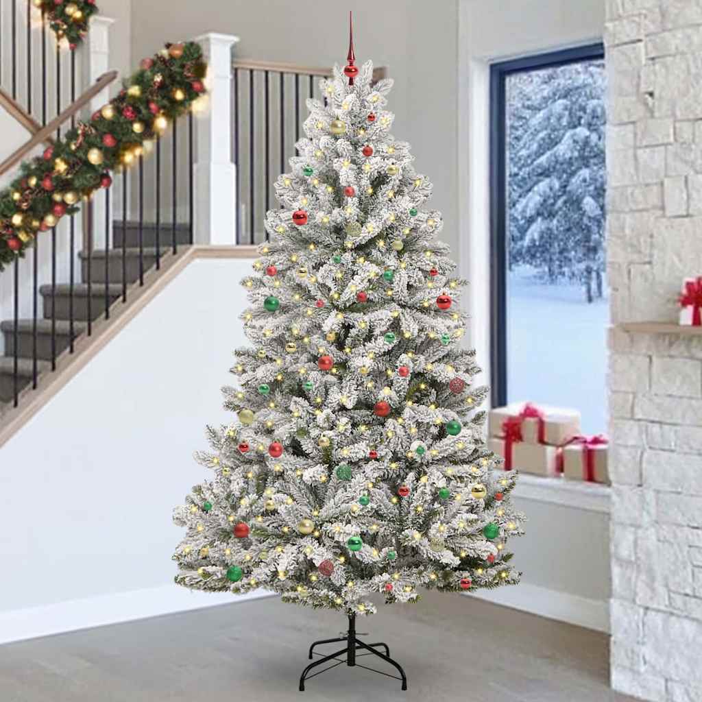 Albero di Natale artificiale con 300 LED Verde e Bianco 270 cm