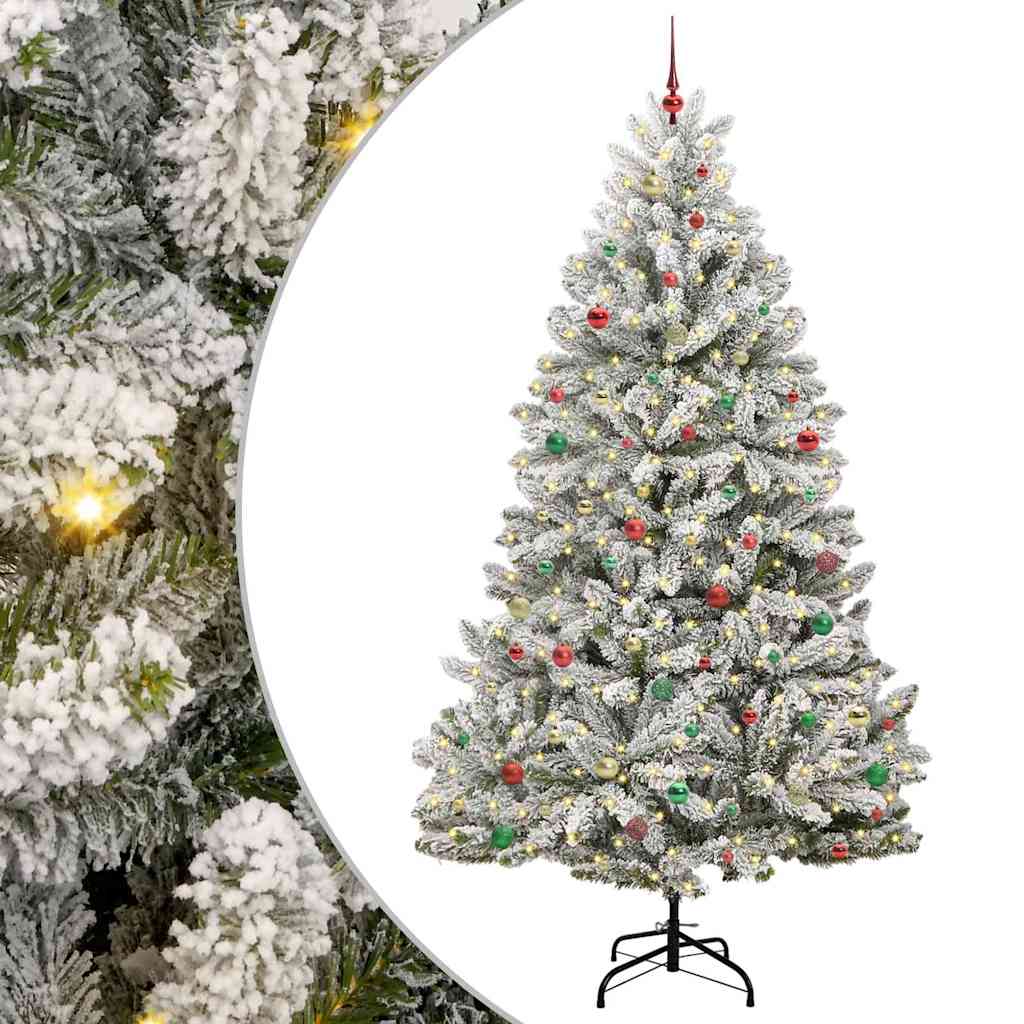 Albero di Natale artificiale con 300 LED Verde e Bianco 270 cm