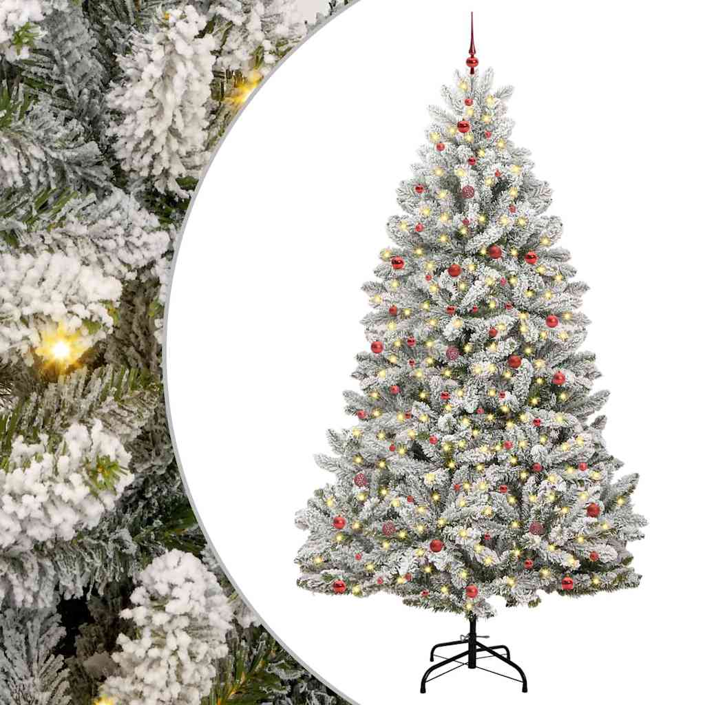 Albero di Natale artificiale con 300 LED Verde e Bianco 300 cm