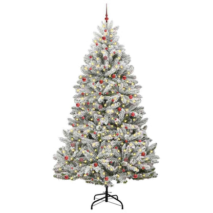 Albero di Natale artificiale con 300 LED Verde e Bianco 300 cm
