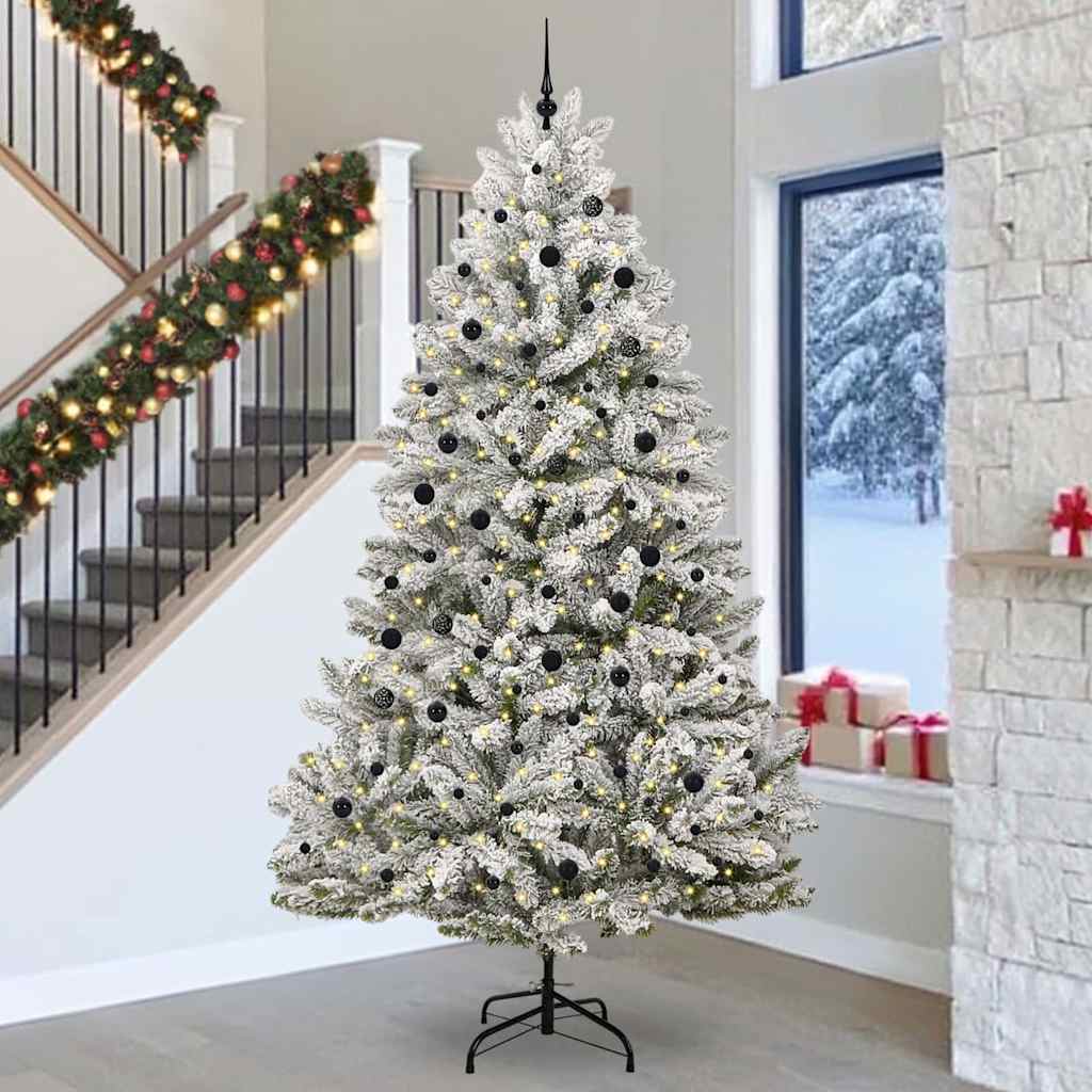 Albero di Natale artificiale con 300 LED Verde e Bianco 300 cm