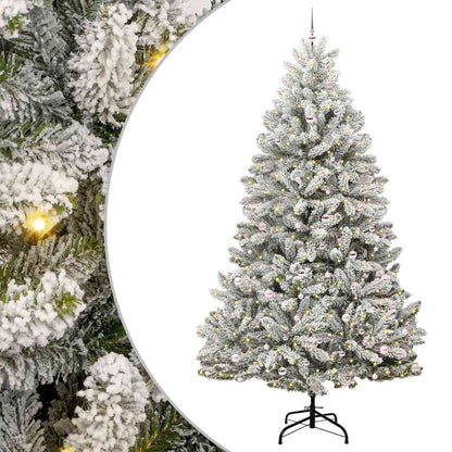 Albero di Natale artificiale con 300 LED Verde e Bianco 300 cm