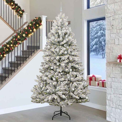 Albero di Natale artificiale con 300 LED Verde e Bianco 300 cm