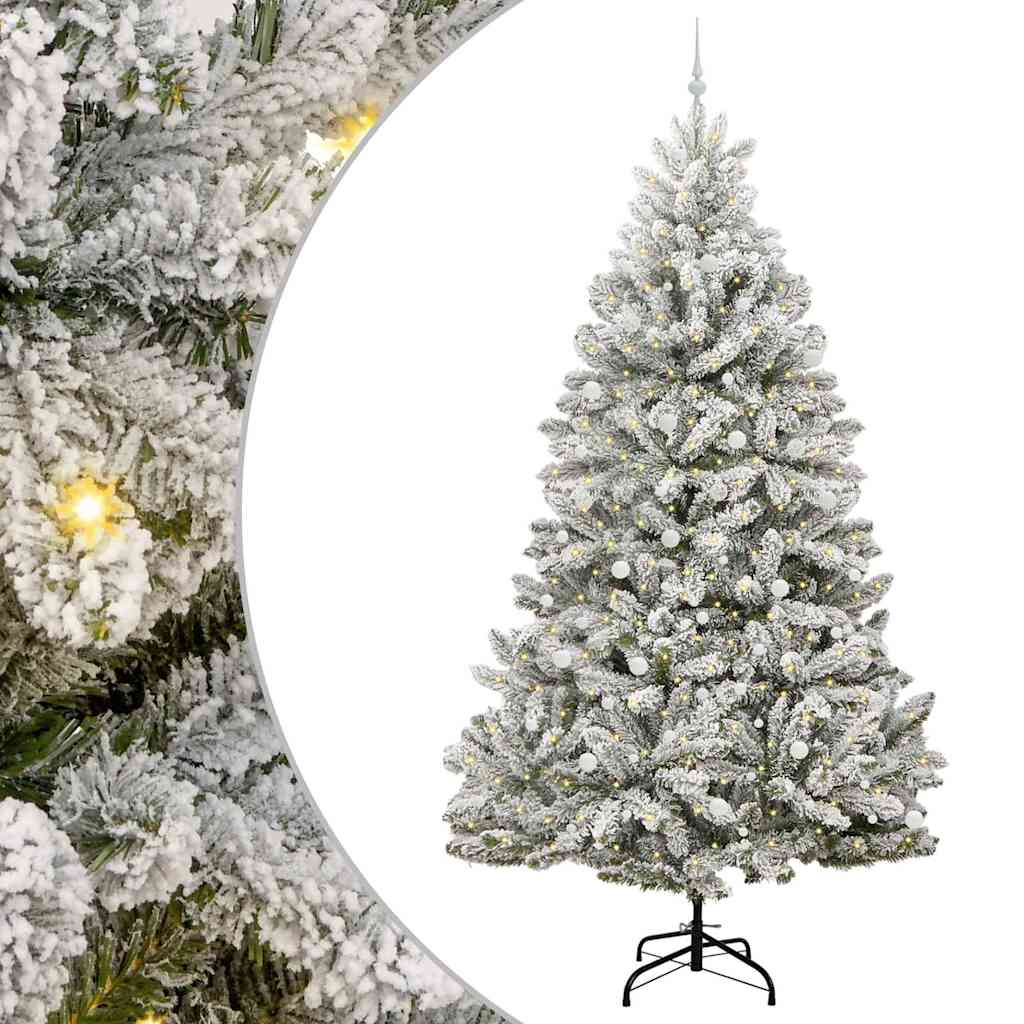 Albero di Natale artificiale con 300 LED Verde e Bianco 300 cm