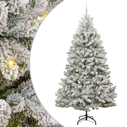 Albero di Natale artificiale con 300 LED Verde e Bianco 300 cm