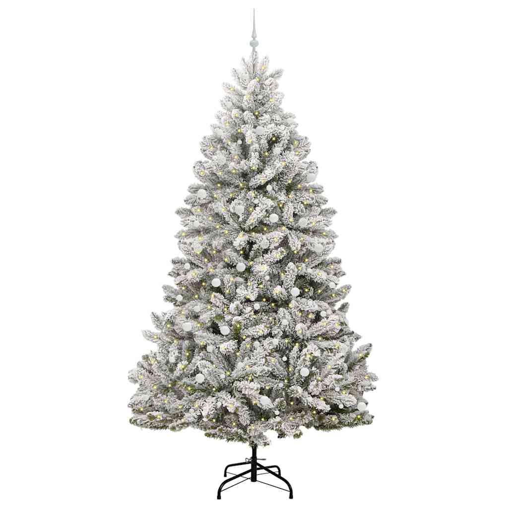 Albero di Natale artificiale con 300 LED Verde e Bianco 300 cm