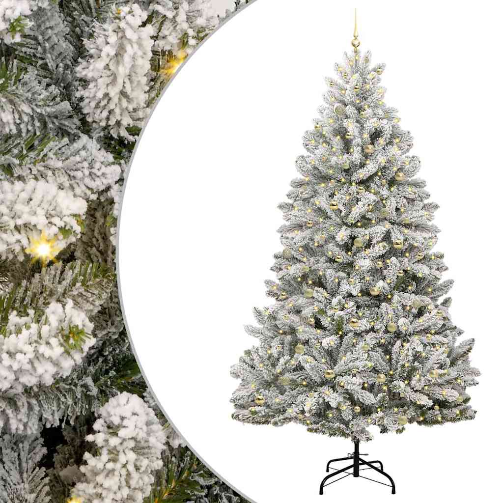 Albero di Natale artificiale con 300 LED Verde e Bianco 300 cm