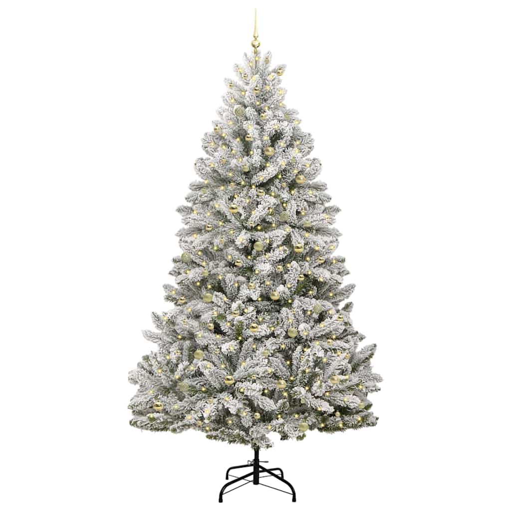 Albero di Natale artificiale con 300 LED Verde e Bianco 300 cm