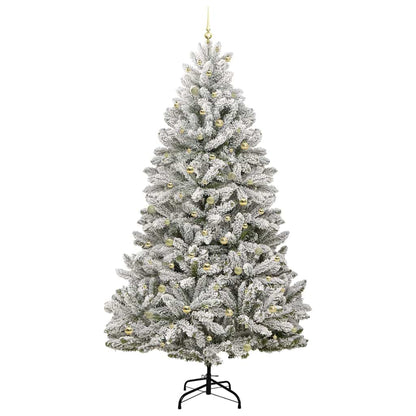 Albero di Natale artificiale con 300 LED Verde e Bianco 300 cm