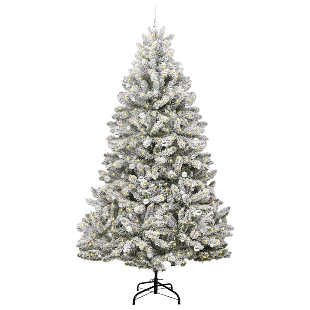 Albero di Natale artificiale con 300 LED Verde e Bianco 300 cm