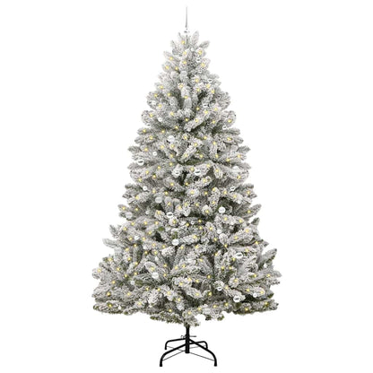 Albero di Natale artificiale con 300 LED Verde e Bianco 300 cm