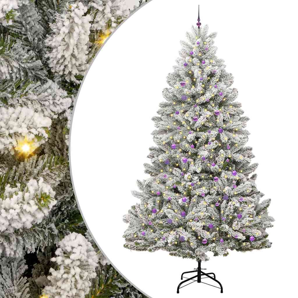 Albero di Natale artificiale con 300 LED Verde e Bianco 300 cm