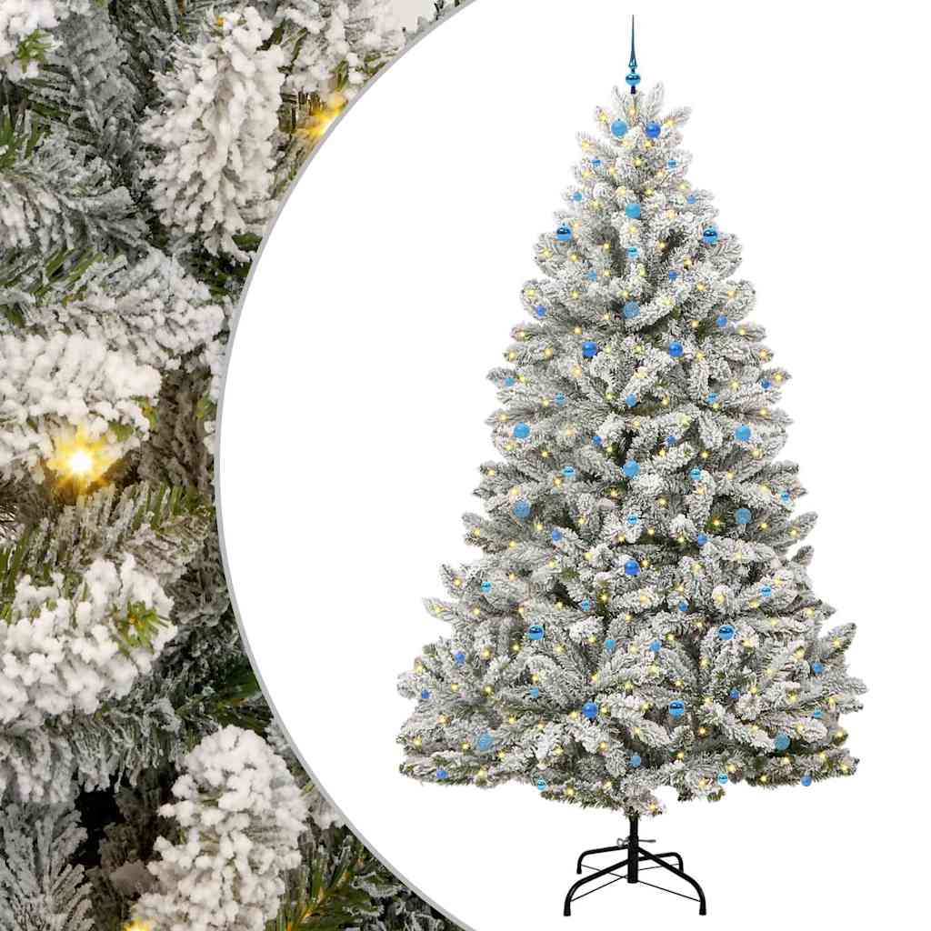 Albero di Natale artificiale con 300 LED Verde e Bianco 300 cm