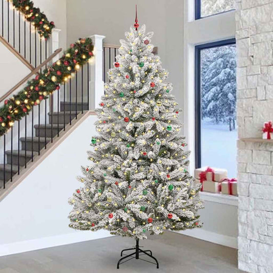 Albero di Natale artificiale con 300 LED Verde e Bianco 300 cm