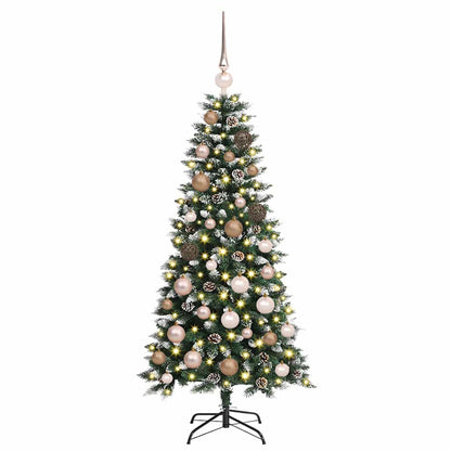 Albero di Natale artificiale con 150 LED Verde 55 x 55 x 120 cm