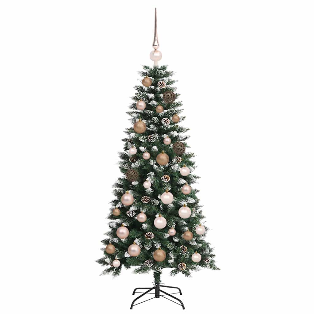 Albero di Natale artificiale con 150 LED Verde 55 x 55 x 120 cm