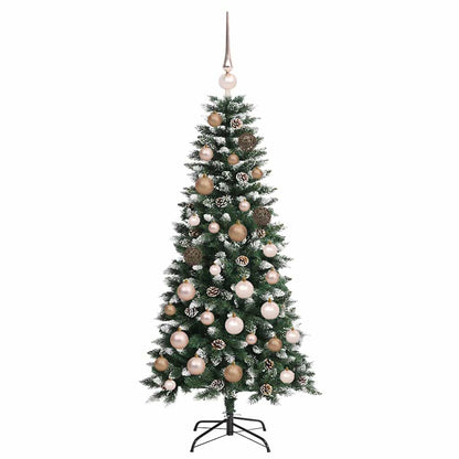 Albero di Natale artificiale con 150 LED Verde 55 x 55 x 120 cm