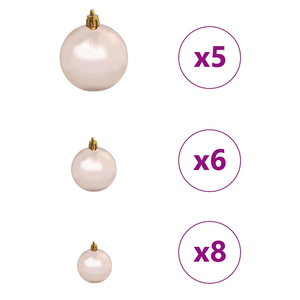 Albero di Natale artificiale con 150 LED Verde 55 x 55 x 120 cm