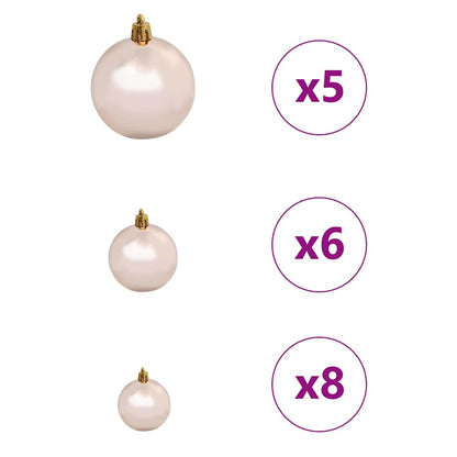 Albero di Natale artificiale con 150 LED Verde 55 x 55 x 120 cm