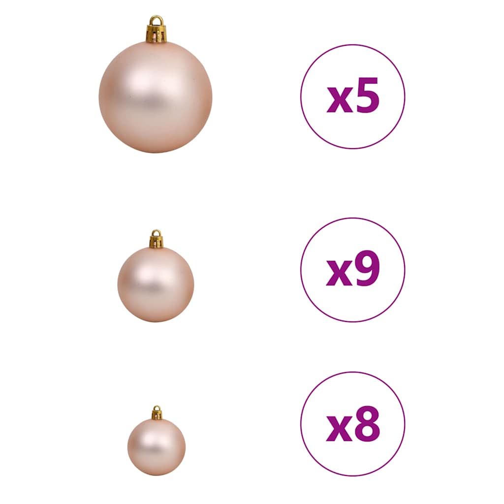 Albero di Natale artificiale con 150 LED Verde 55 x 55 x 120 cm