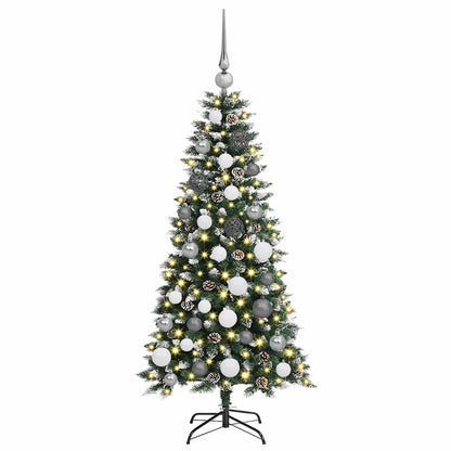Albero di Natale artificiale con 150 LED Verde 55 x 55 x 120 cm