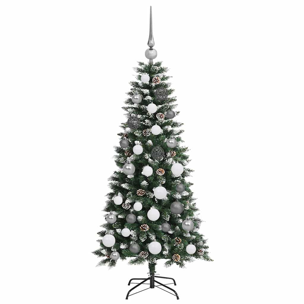 Albero di Natale artificiale con 150 LED Verde 55 x 55 x 120 cm