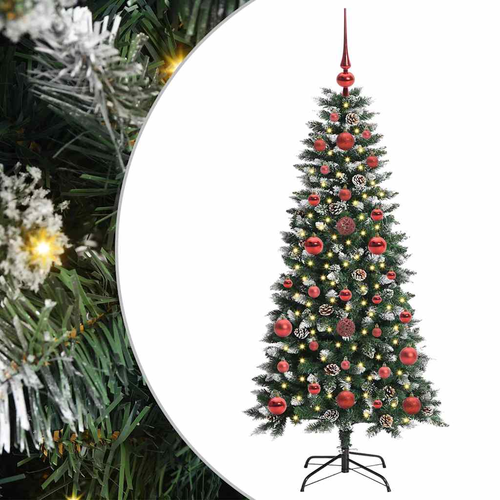 Albero di Natale artificiale con 150 LED Verde 50 x 50 x 120 cm