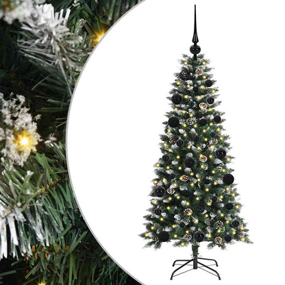 Albero di Natale artificiale con 150 LED Verde 55 x 55 x 120 cm