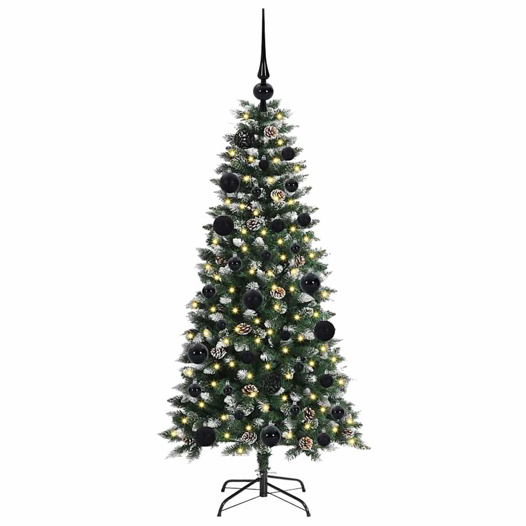 Albero di Natale artificiale con 150 LED Verde 55 x 55 x 120 cm
