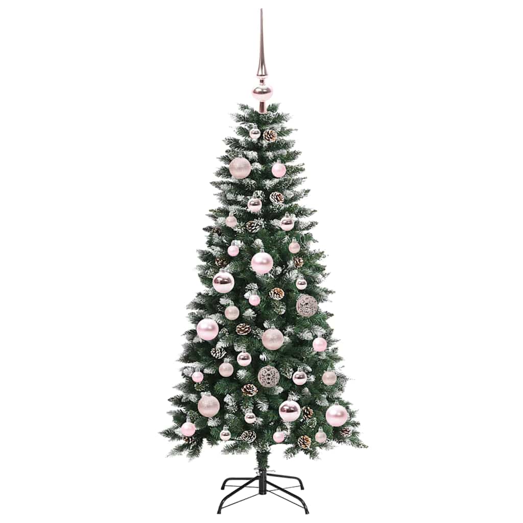 Albero di Natale artificiale con 150 LED Verde 55 x 55 x 120 cm