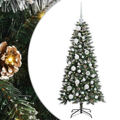Albero di Natale artificiale con 150 LED Verde 55 x 55 x 120 cm