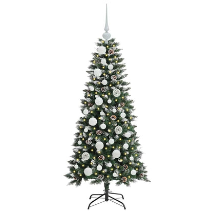 Albero di Natale artificiale con 150 LED Verde 55 x 55 x 120 cm