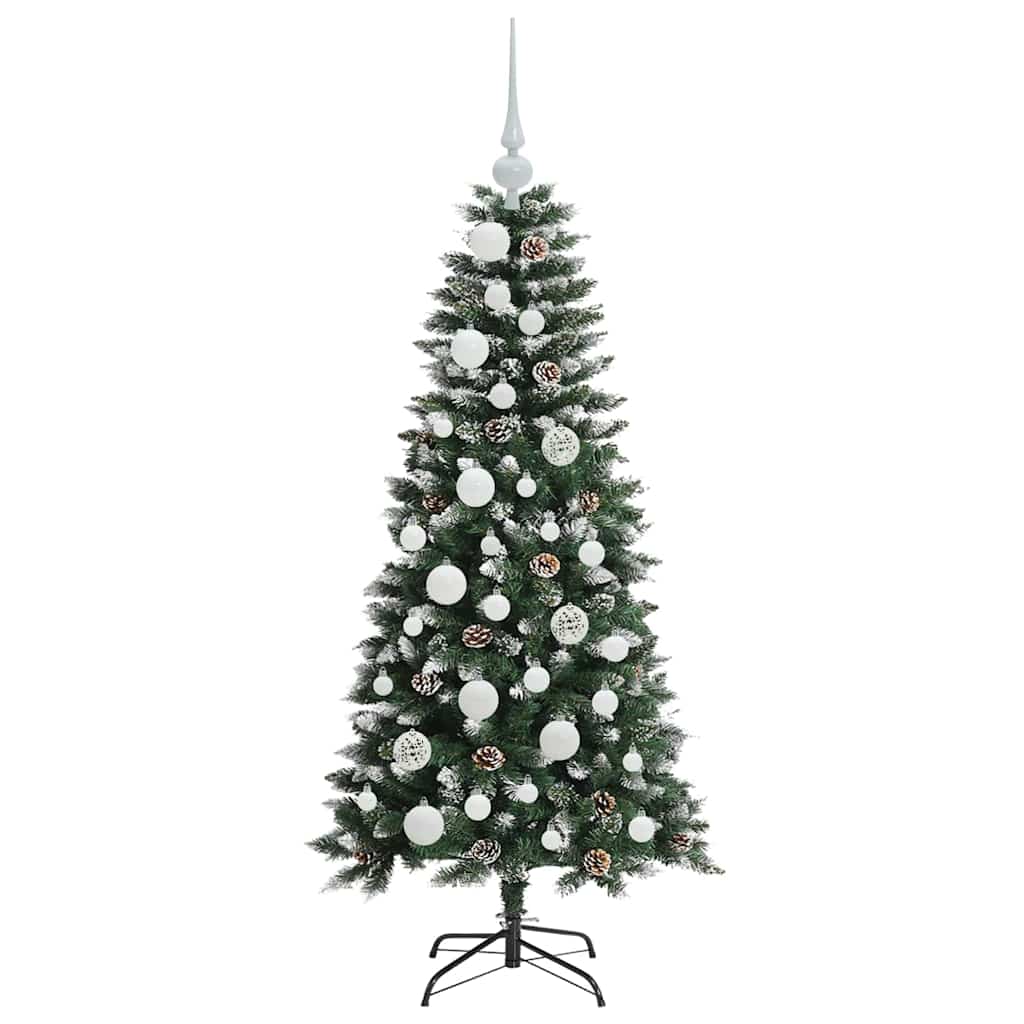 Albero di Natale artificiale con 150 LED Verde 55 x 55 x 120 cm