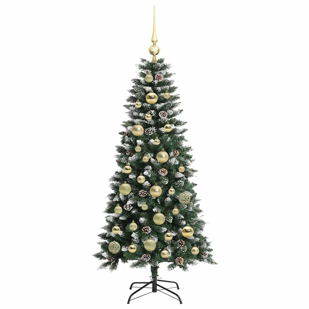 Albero di Natale artificiale con 150 LED Verde 55 x 55 x 120 cm