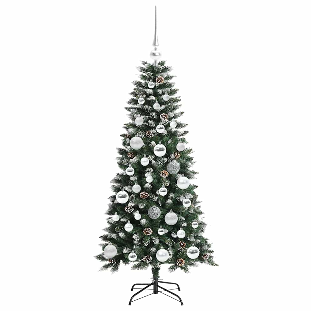 Albero di Natale artificiale con 150 LED Verde 55 x 55 x 120 cm