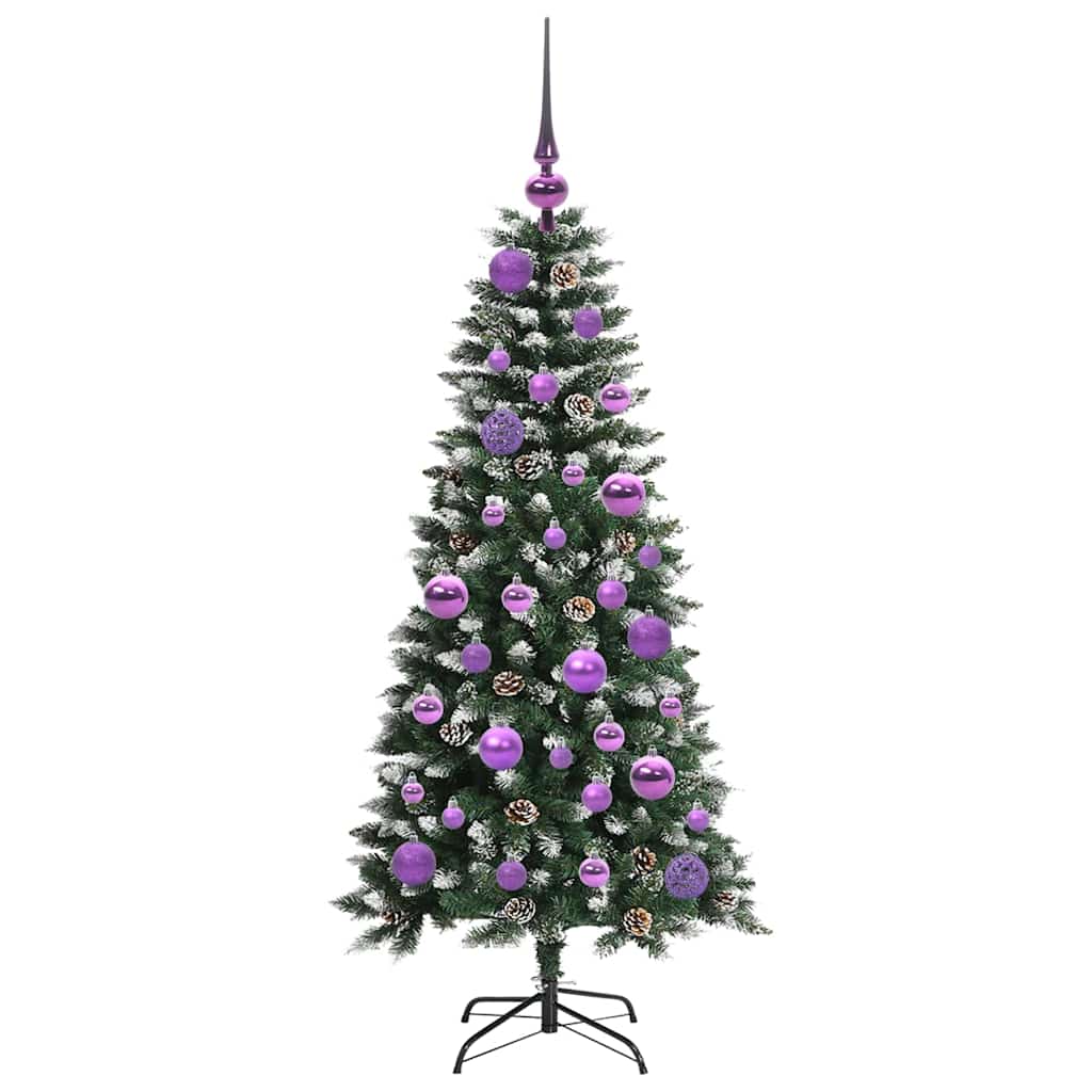 Albero di Natale artificiale con 150 LED Verde 55 x 55 x 120 cm