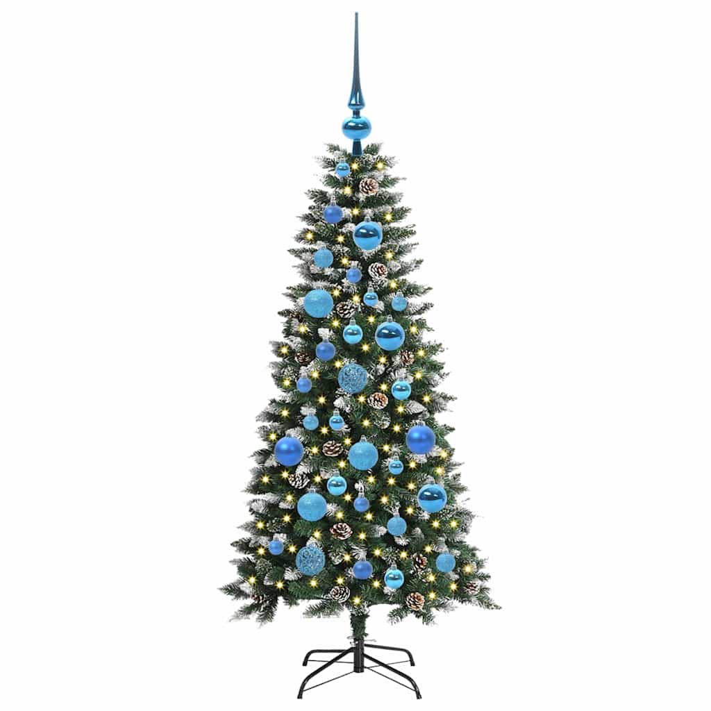 Albero di Natale artificiale con 150 LED Verde 50 x 50 x 120 cm