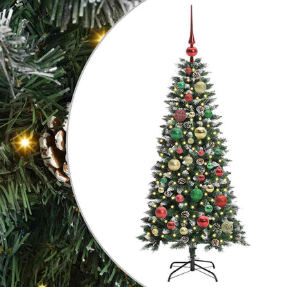 Albero di Natale artificiale con 150 LED Verde 55 x 55 x 120 cm