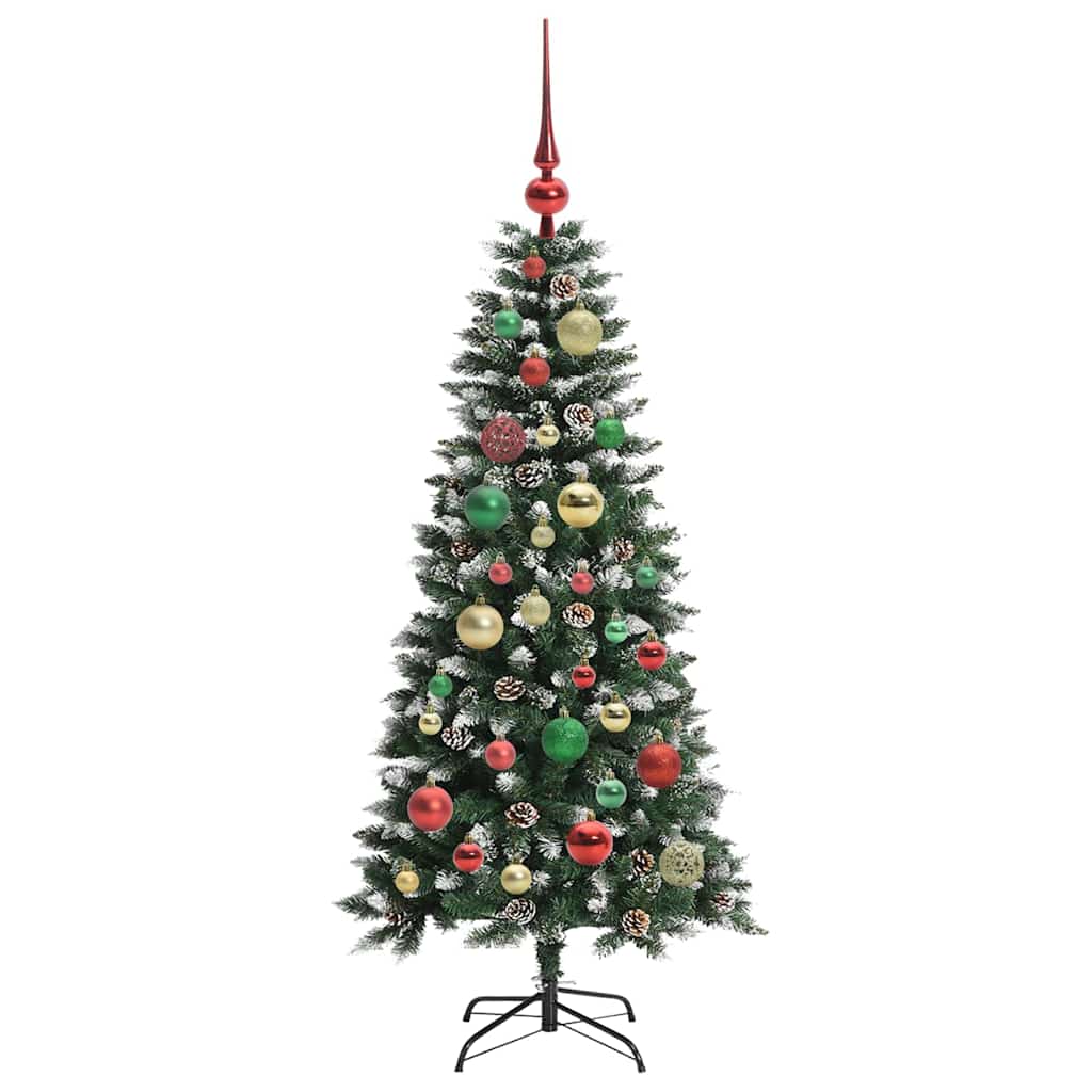 Albero di Natale artificiale con 150 LED Verde 55 x 55 x 120 cm