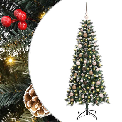 Albero di Natale artificiale con 150 LED Verde 66 x 66 x 150 cm